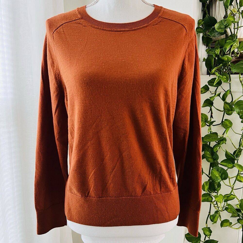 Banana Republic Women's Rust Crew Neck Sweater
